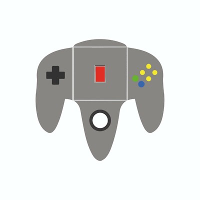 N64 Videospiele Controller Stil Lichtschalter Wanddeko Kinderzimmer