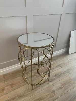 Gold Mirrored Side Table UK