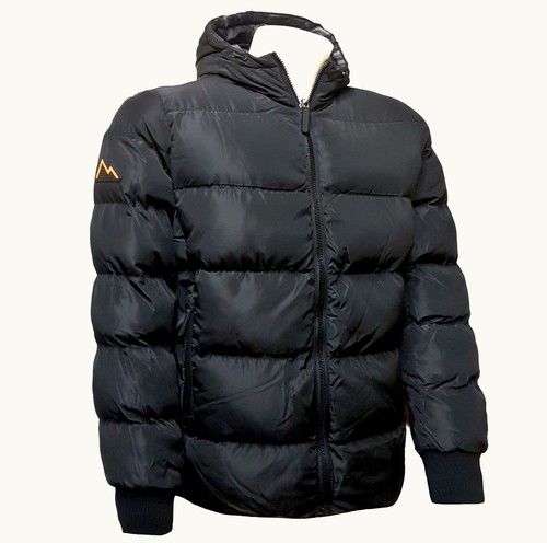 BLACK CONVERTER PUFFER WINTER JACKET 