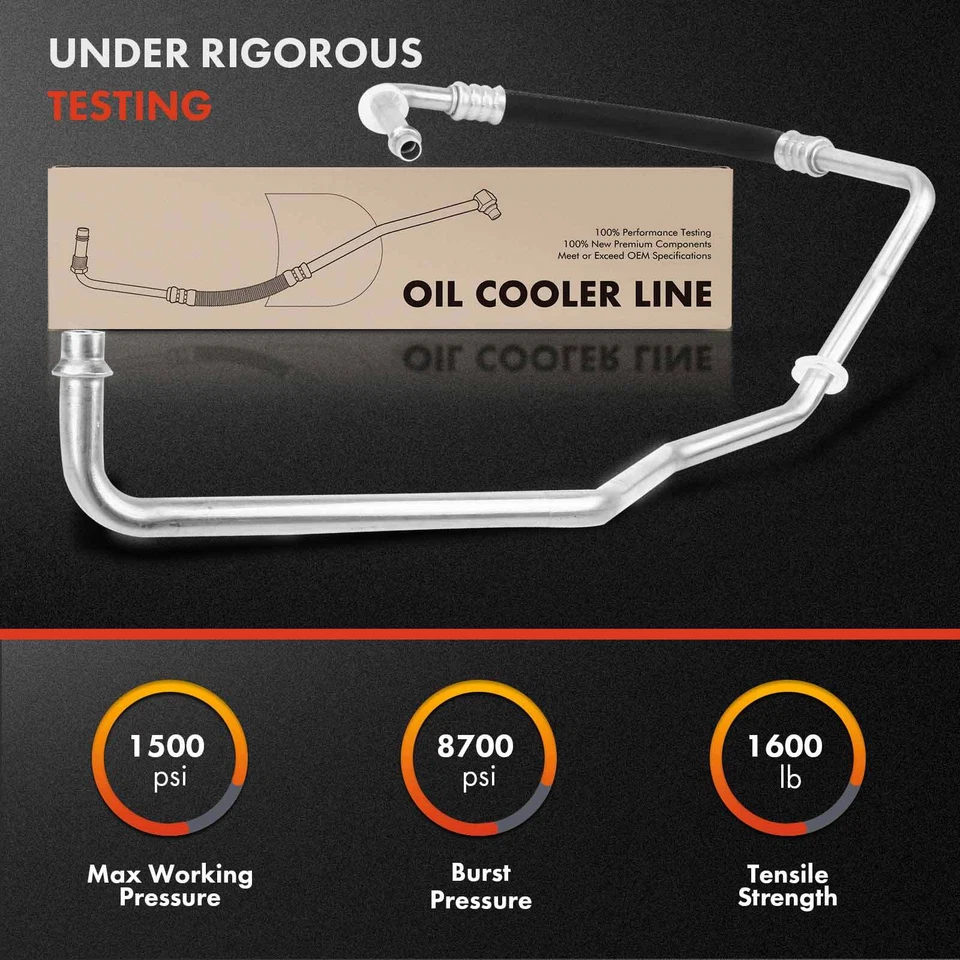 Engine Oil Cooler Line Assembly For Chevrolet Express GMC Savana 2500 3500 96-02 - Image 3 of 4