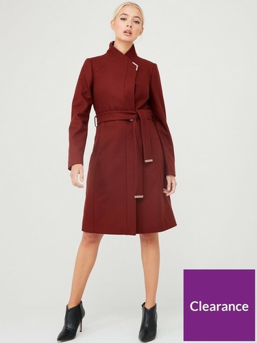 NEW Ted Baker Ellgenc Belted Wrap Coat 