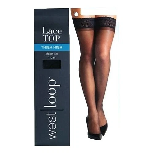 Medias de Encaje pantimedias sólido y para De mujer