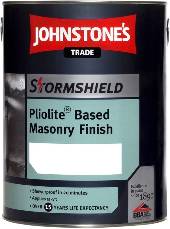 Johnstones Stormshield Pliolite Brilliant White 5 Litre