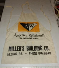 Vtg Miller's Building Co Hegins PA Advertising Canvas Hardware Store Nail Apron