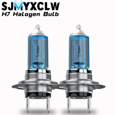 2x H7 Halogen Headlight Bulbs Low Beam Conversion Kit Cool White 6000K Lamps