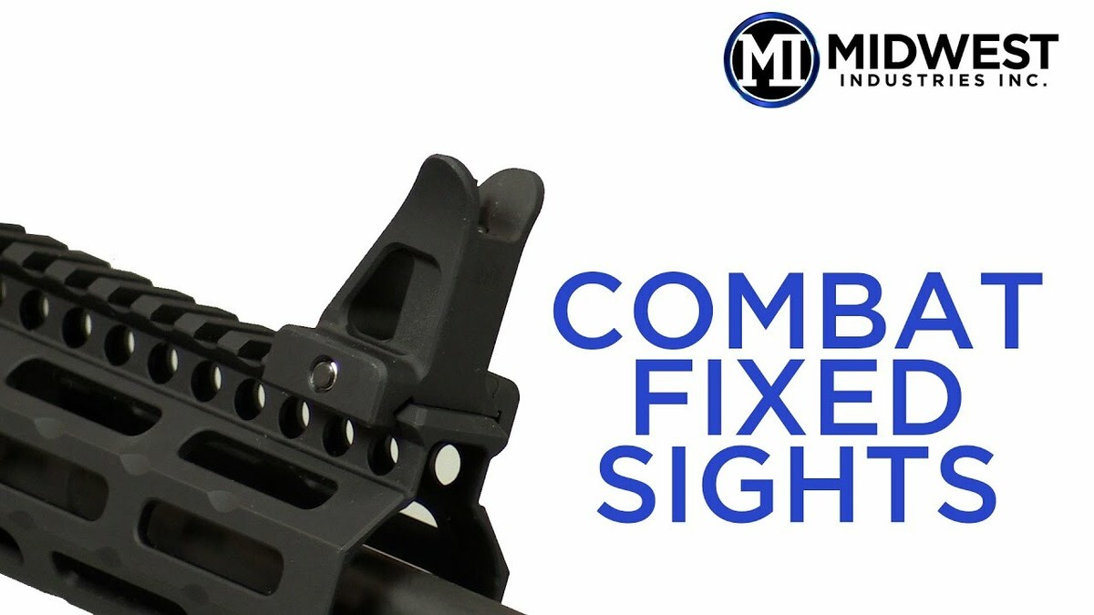 Midwest Industries MI-CFFS Tactical Combat Fixed Front Iron Rifle