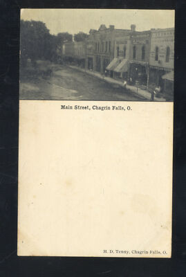 CHAGRIN FALLS OHIO DOWNTOWN MAIN STREET SCENE HD TERRY VINTAGE POSTCARD
