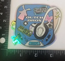 Dutch Bros Coffee Sticker Old School Rare Discman Always Stoked Slay The Day 39