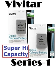 2-Pc Hi Capacity Vivitar 2300mAh EN-EL14a EN-EL14 Li-Ion Battery For Nikon D3400