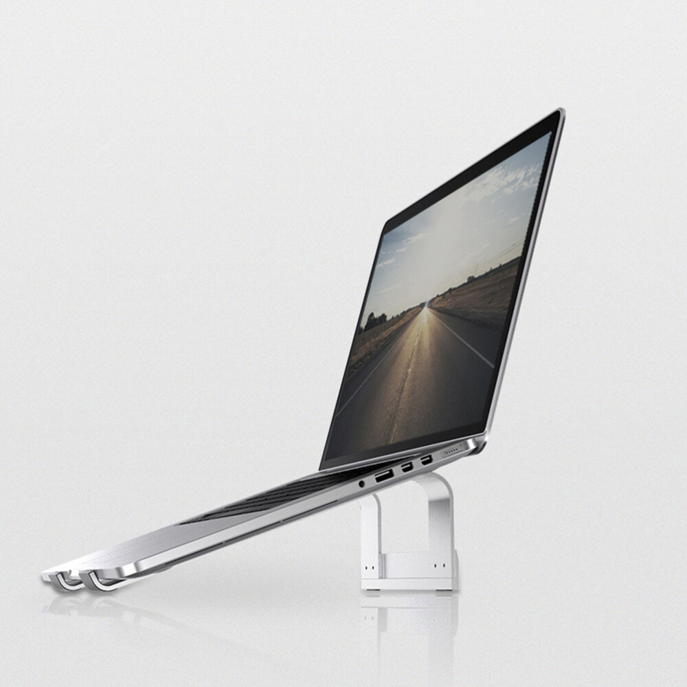 Aluminum Notebook and Laptop Stand with Tablet and Cellphone Holder-image