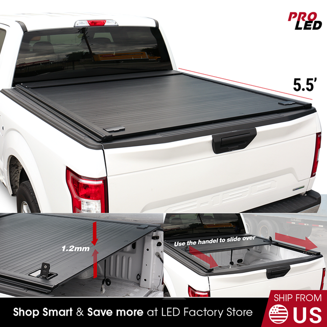 2004 2020 Ford F150 Tonneau Cover Hard Aluminum Retractable 5.5ft