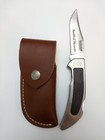 SMITH & WESSON USA 6061, HUNTER LOCKBACK KNIFE, WITH LEATHER SHEATH, VINTAGE — photo 1