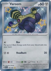 Varoom 192/091 Paldean Fates Shiny Rare Holo