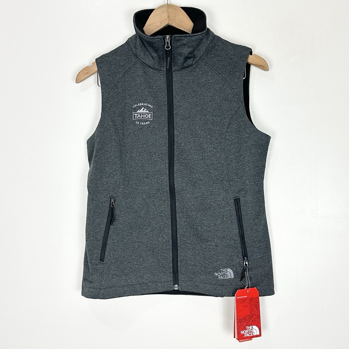 The North Face Women's Gray Ridgeline Soft Shell Vest Tahoe Small
