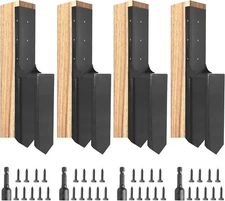 Harmiden 4 Pack Fence Post Repair Kit Wood Fence Post Repair Spike Stakes 4x4