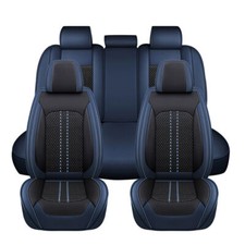 Car Seat Covers 5-seats Nappa Leather Front Rear Full Set Protectors For Toyota