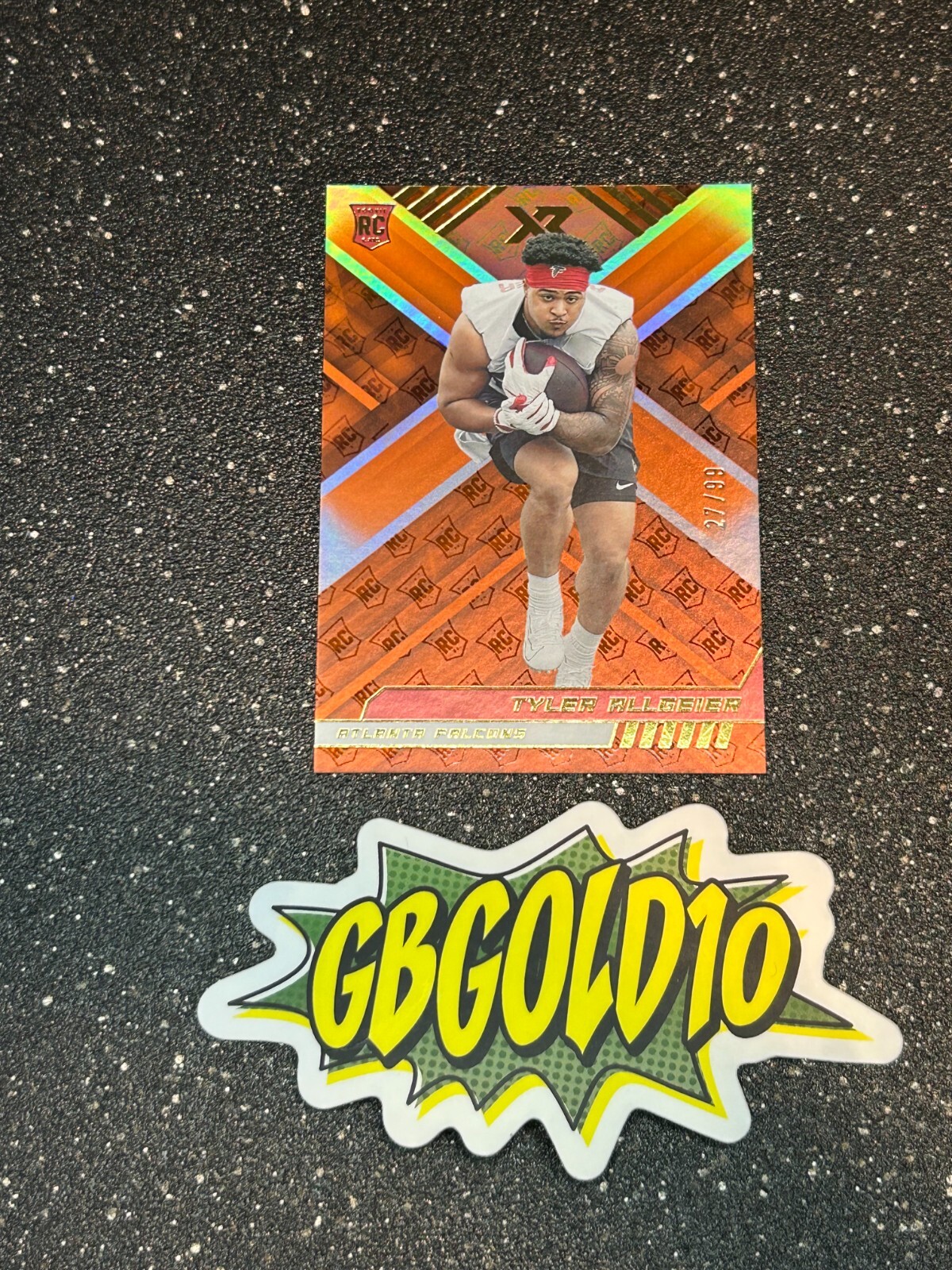 2022 Panini XR - Rookies #144 Tyler Allgeier (RC) /99 Falcons