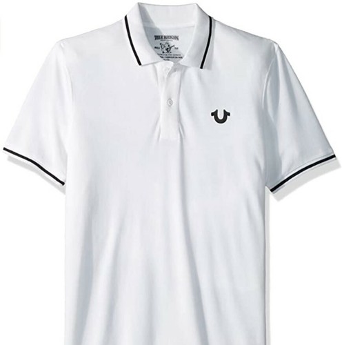 True Religion White Cotton Polo Shirt 