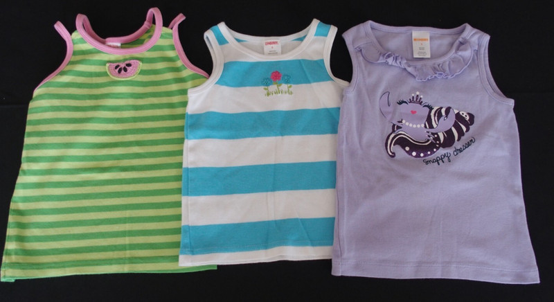 Gymboree 5 Girls Tank Top LOT summer spring fall PLAY CAMP summer Y2k vtg