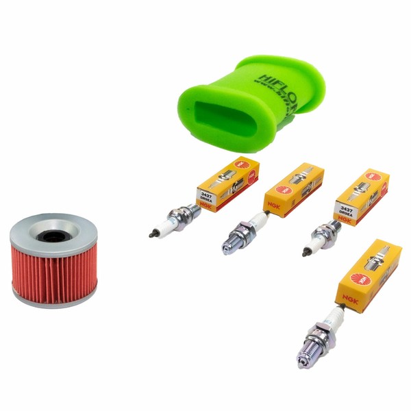 Wartungspaket FüR Kawasaki GPX600 GPX 600 R 88-99 Luftfilter+ÖLfilter+ZüNdkerzen-image
