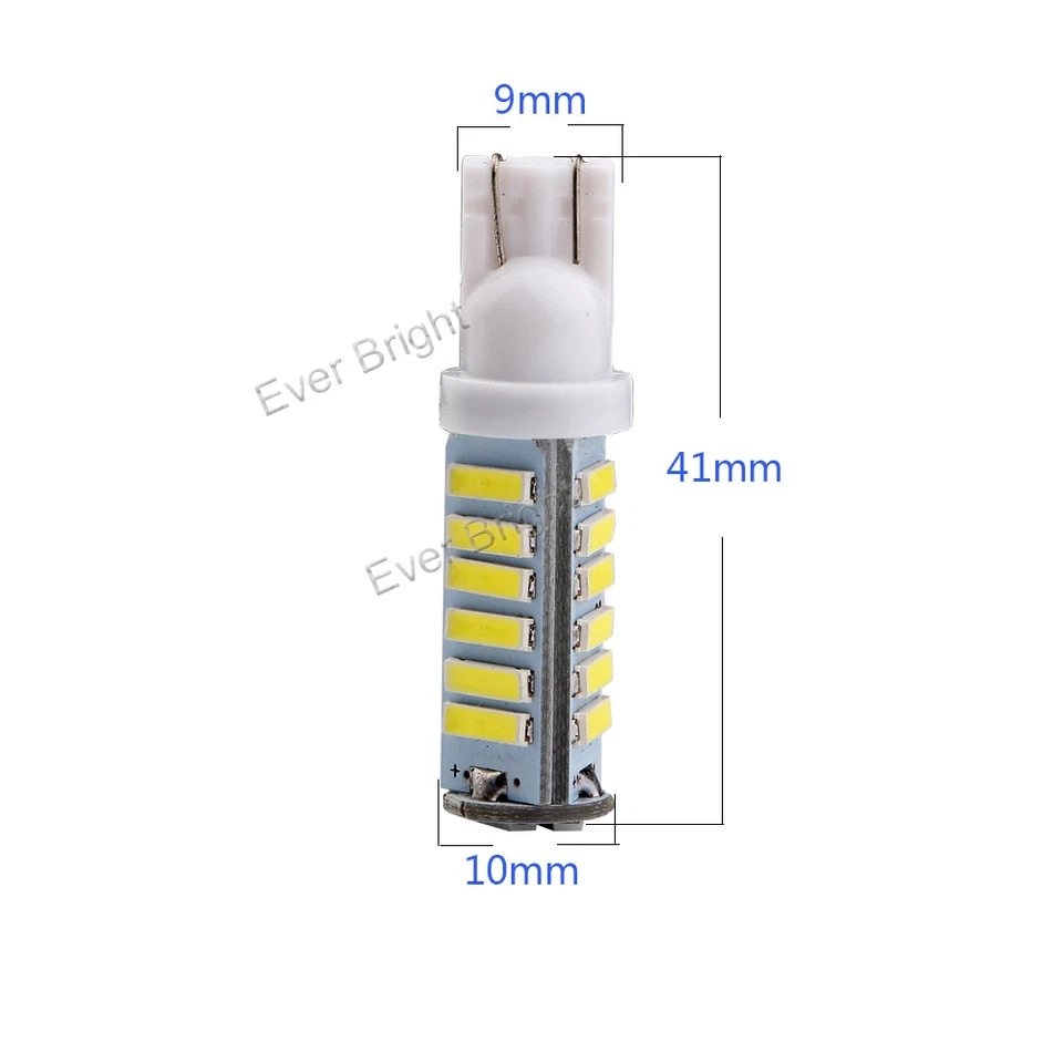 300Pcs T10 W5W 7020 7014 20SMD 194 168 Led Interior Lights License plate lights - Image 2 of 4