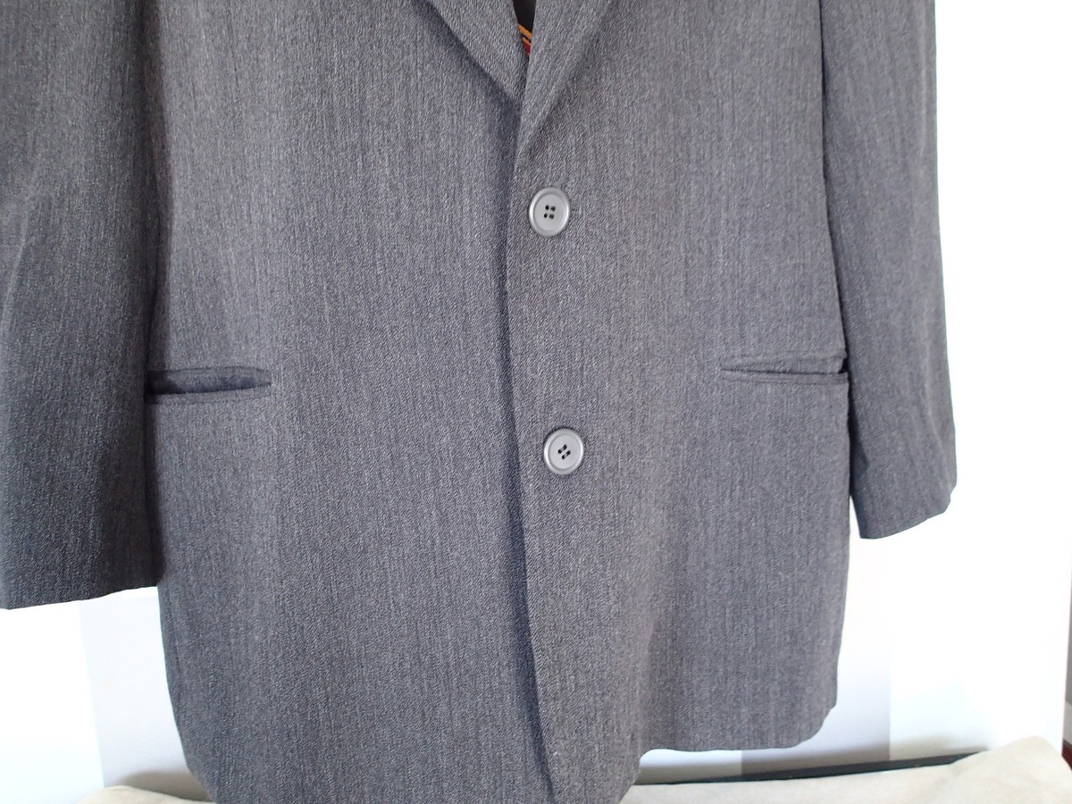 giorgio armani LE COLLEZIONI 44 SUIT JACKET BLAZER CHARCOAL D | eBay