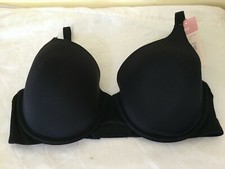 New Secret Treasures Full coverage T shirt Bra Black many sizes