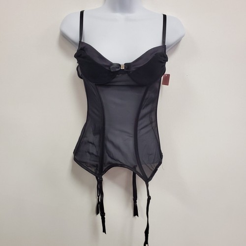 Corset Lovable Taille S – Noir/rouge Motif Floral – Neuf Sans étiquette