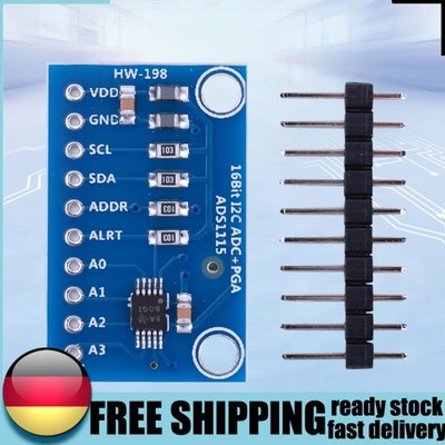 ADS1115 ADC Ultra-Compact 4 Channel Module 2.0V To 5.5V for Arduino Raspberry Pi