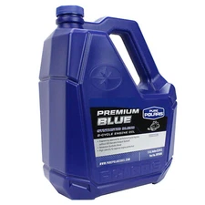 Polaris Snowmobile OEM Blue Synthetic Premium 2-Cycle Oil, 1 Gallon, 2882202