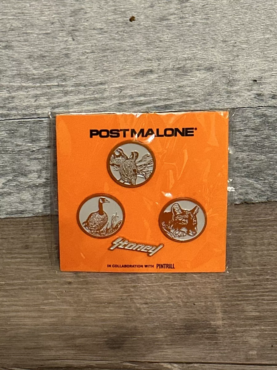 Post Malone Pintrill Stoney Rare Exclusive Pin Set NIP NEW