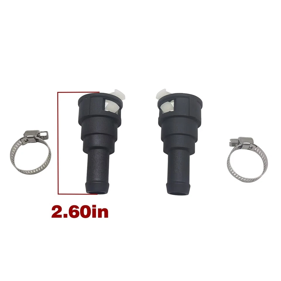 2PCS Heater Hose Connector For Ford Branco Ranger Lincoln LS Aviator 800-404 Foto 2 de 4