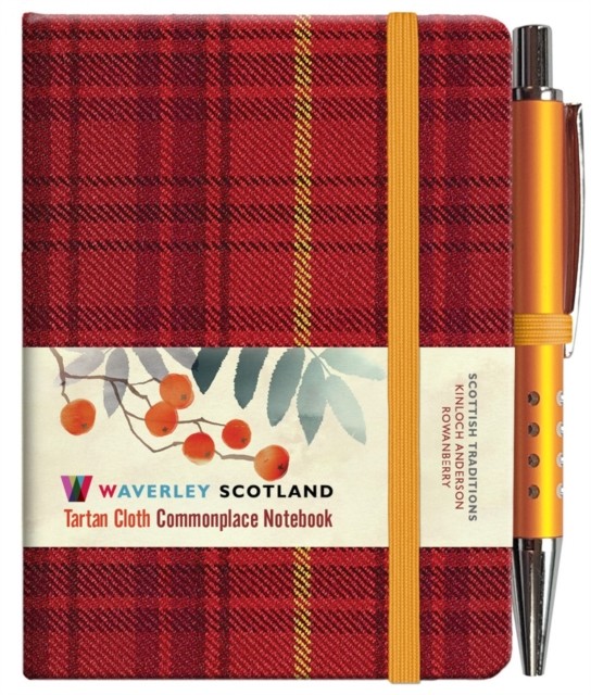 Waverley S.T. (S): Rowanberry Mini with Pen Pocket Genuine Tartan Cloth Commonplace Notebook - Image 4