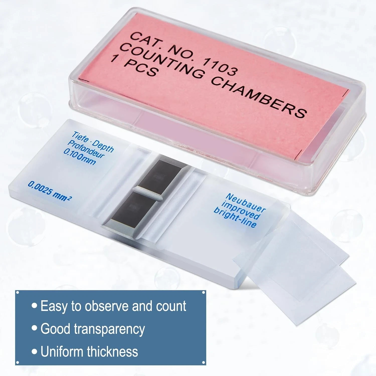 Hemocytometer Cell Counting Chambe Neubauer Improved Blood Counting Chamber