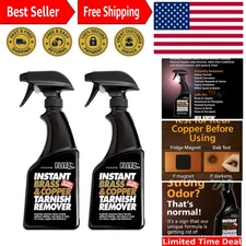 16oz Organic Brass & Copper Cleaner Spray - Fast Action for Grime Removal