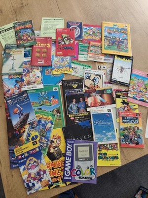 Nintendo NTSC-J Anleitungen/Booklets 36 Stück + 2 Games,Super Famicom,Nintendo64