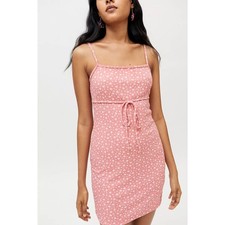 Urban Outfitters Y2K Ditzy Pink Floral Mini Dress Size Small