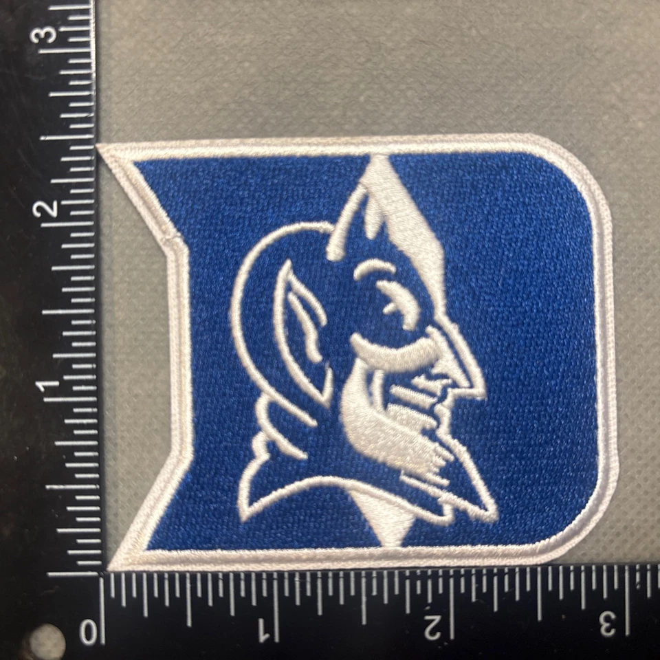DUKE UNIVERSITY BLUE DEVILS BASKETBALL FOOTBALL IRON ON PATCH