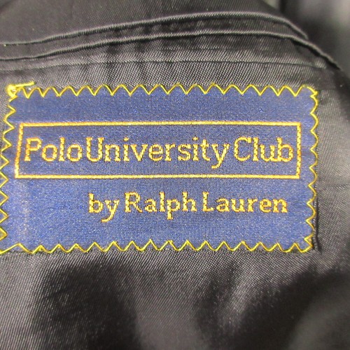 Vintage Polo University Club Blazer Mens 44R Ralph Lauren Navy Gold Buttons - Picture 4 of 13