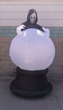 Large Inflatable Skeleton Globe   Light Up Ha...