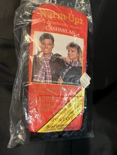 Vintage Black Warm-Up Cashmilan Microwavable Scarf New