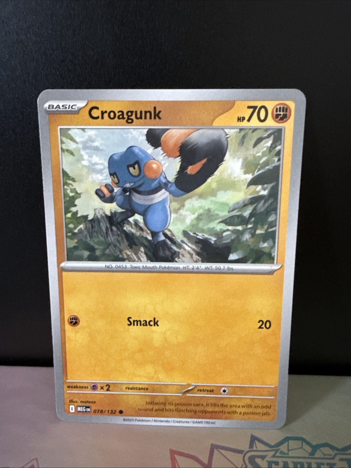 Croagunk 078/132 Me01: Mega Evolution Regular free shipping NM Pokémon