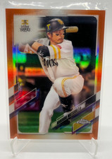 2021 Topps Chrome NPB #81 Nobuhiro Matsuda Orange Refractor /25