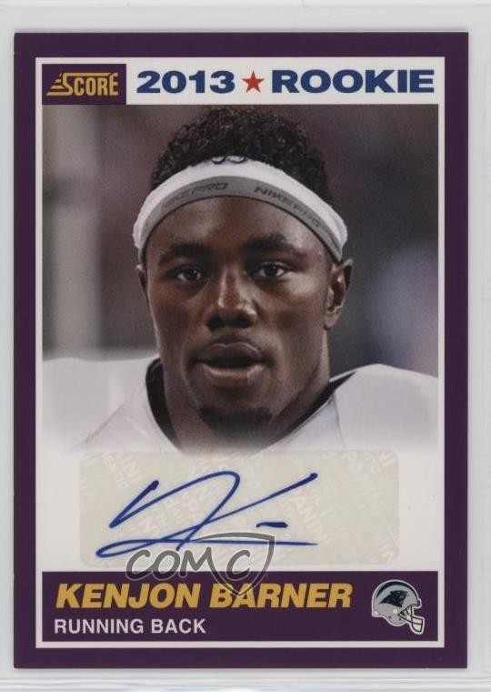 Kenjon Barner Panini Score #385 Autograph Purple