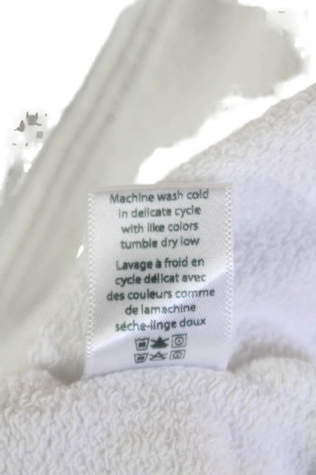 Sudadera negra orquídea para mujer de algodón lisa con cordones cuello en V blanca talla S Foto 4 de 4