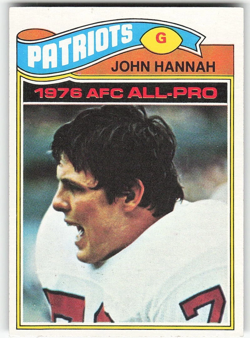 1977 Topps #460 John Hannah FOOTBALL New England Patriots