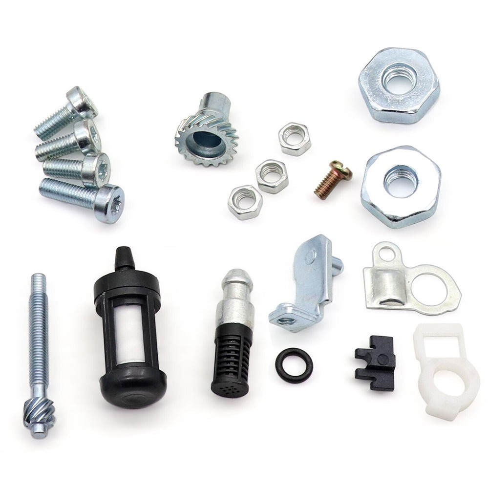 Spike Felling Dog Chain Adjuster Set Fuel Filter Gas Cap Kit Oil Filter Parts