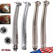Dental Fiber Optic LED E-generator/ High Speed Handpiece Push Button 2/4 Holes