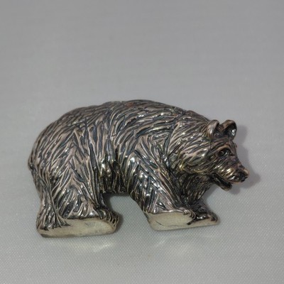 Sterling Silver Bear Dual Pendant/brooch 15 Grams