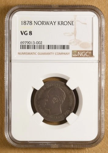 1878 Norway Krone NGC VG8